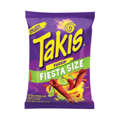 TAKIS Fuego Rolled Tortilla Chips, Hot Chili Pepper and Lime Artificia –  CoCo Fresh Mart