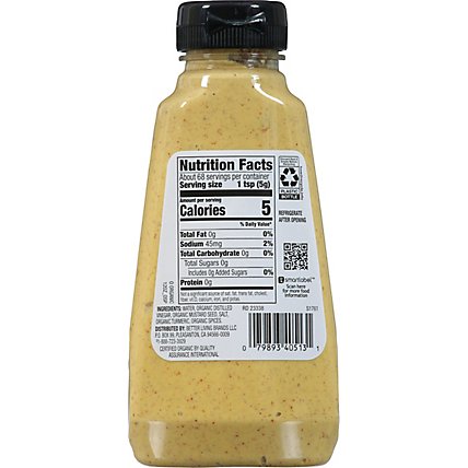 O Organics Organic Mustard Spicy Brown Bottle - 12 Oz - Image 6