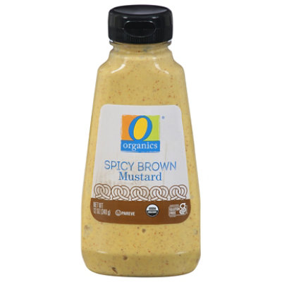 O Organics Organic Mustard Spicy Brown Bottle - 12 Oz