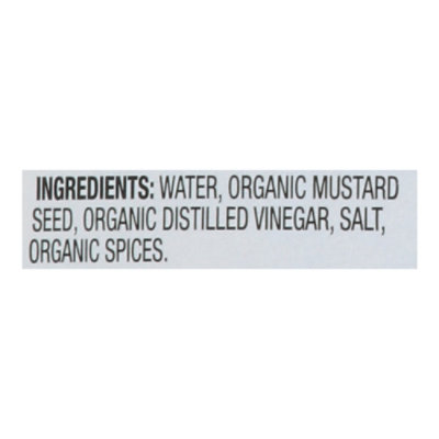 O Organics Organic Mustard Stone Ground Bottle - 12 Oz - Image 4