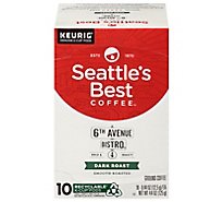 Seattles Best Coffee K-Cup Pods Dark Roast Smooth Roasted 6th Avenue Bistro Box - 10-0.44 Oz