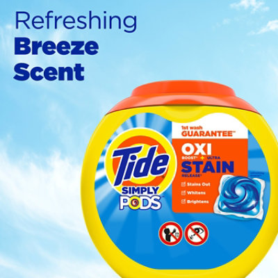 Tide Simply PODS Liquid Laundry Detergent Pacs Oxi Refreshing Breeze - 43 Count - Image 7