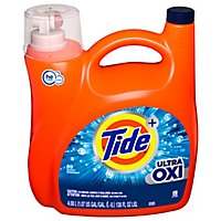 Tide Plus Ultra Oxi HE Compatible Liquid Laundry Detergent 89 Loads - 138 Fl. Oz. - Image 1