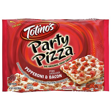 Totinos Party Pizza Bacon & Pepperoni Frozen - 10 Oz - Image 3