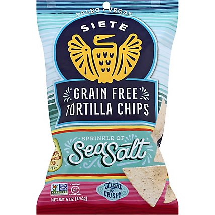 Siete Grain Free Sea Salt Tortilla Chips - 5 Oz - Image 2