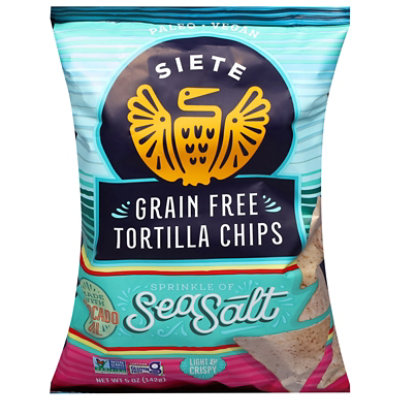 Siete Grain Free Sea Salt Tortilla Chips - 5 Oz - Image 1