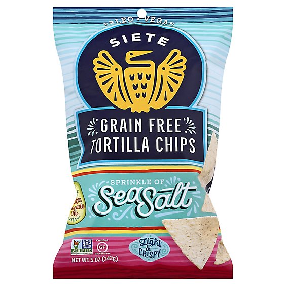 Siete Grain Free Sea Salt Tortilla Chips - 5 Oz