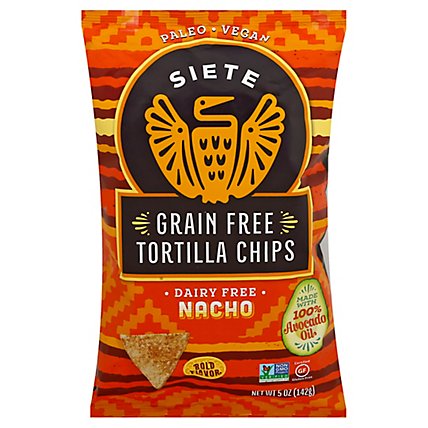 Siete Grain Free Nacho Tortilla Chips - 5 Oz - Image 3
