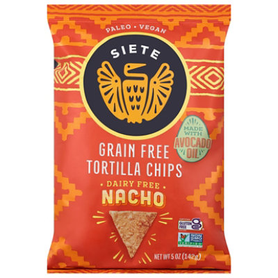 Siete Grain Free Nacho Tortilla Chips - 5 Oz - Image 3