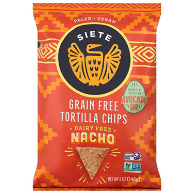 Siete Grain Free Nacho Tortilla Chips - 5 Oz - Image 1