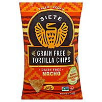 Siete Grain Free Nacho Tortilla Chips - 5 Oz - Image 1