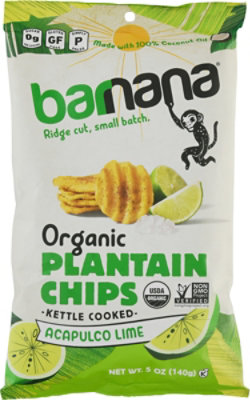 Barnana Chips Plantain Lime Acapu - 5 Oz - Image 2