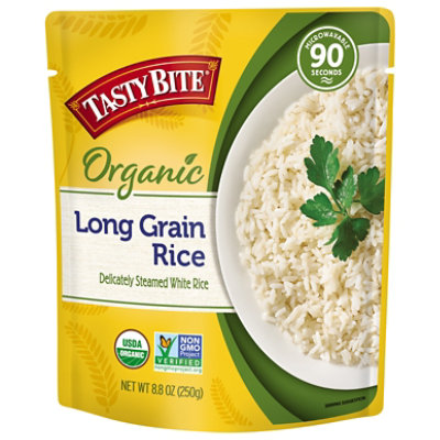 Tasty Bite Rice Organic Long Grain Microwavable Pouch - 8.8 Oz