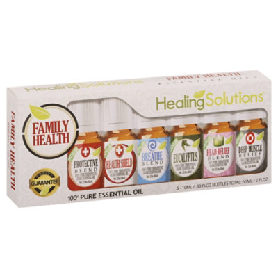 Healing Solutions Familiy Health 6 Aromatherapy Set - Each - Image 1