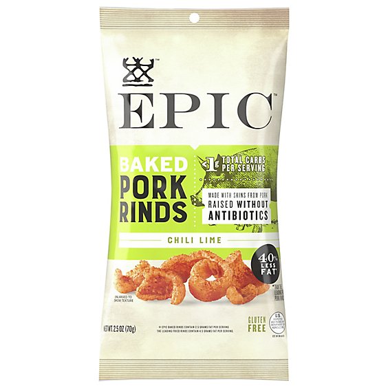 Epic Pork Rnd Chili Lime Bkd - 2.5 Oz