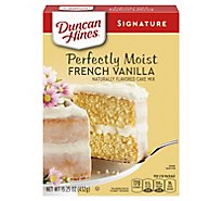Duncan Hines Cake Mix Signature French Vanilla Box - 15.25 Oz