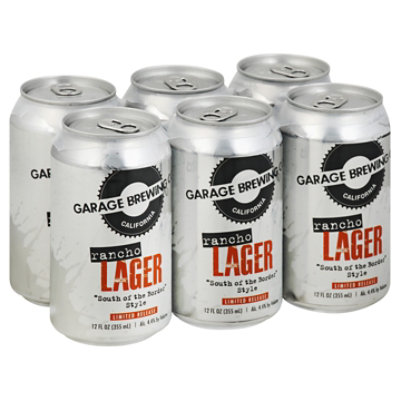 Garage Brewing Rancho Lager In Cans - 6-12 Fl. Oz.