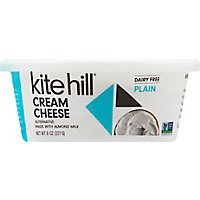 Kite Hill Spread Cream Cheese Style Almond Milk Plain Tub - 8 Oz - Image 2