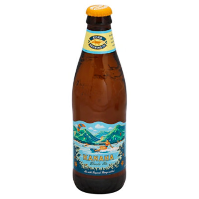 Kona Brewing Beer Liquid Aloha Blonde Ale Kanaha Bottle - 12 Fl. Oz.