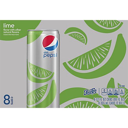 Diet Pepsi Lime Sleek - 8-12 Fl. Oz. - Image 2