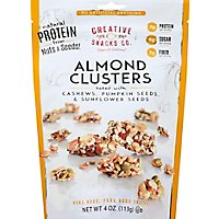 Creative Snacks Almond Clusters With Cashews Pumpkin Seeds & Sunflower Seeds Pouch - 4 Oz - Image 1