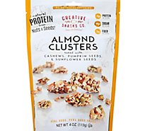 Creative Snacks Almond Clusters With Cashews Pumpkin Seeds & Sunflower Seeds Pouch - 4 Oz