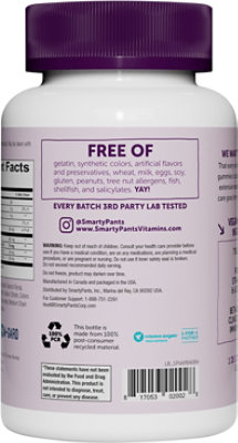 SmartyPants Multivitamin Complete Gummies Adult Probiotic Bluberry Bottle - 40 Count - Image 5