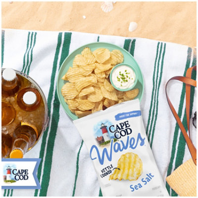 Cape Cod Sea Salt Waves Kettle Cooked Potato Chips - 7.5 Oz - Image 3