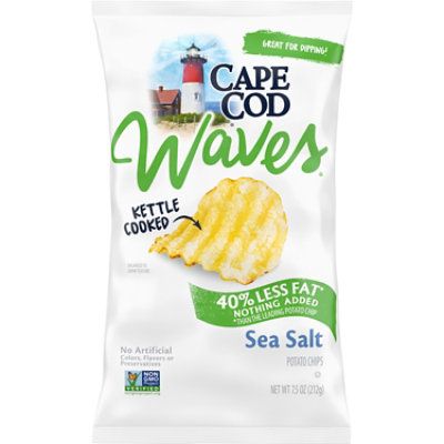 Kettle Brand Less Fat Sea Salt Kettle Potato Chips - 8 Oz - Safeway