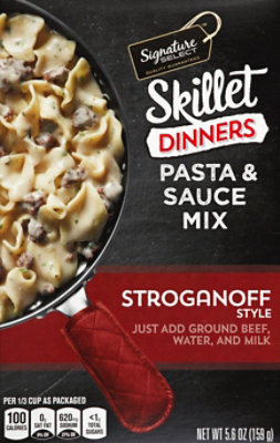 Signature SELECT Skillet Dinners Stroganoff Style Pasta And Sauce Mix - 5.6 Oz - Image 2