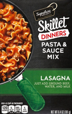 Signature SELECT Skillet Dinners Lasagna Pasta And Sauce Mix - 6.4 Oz - Image 2