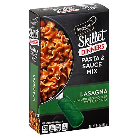 Signature SELECT Skillet Dinners Pasta & Sauce Mix Lasagna - 6.4 Oz