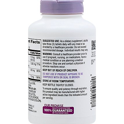 Signature Care Calcium Magnesium Zinc With Vitamin D3 Dietary Supplement Caplet - 300 Count - Image 5