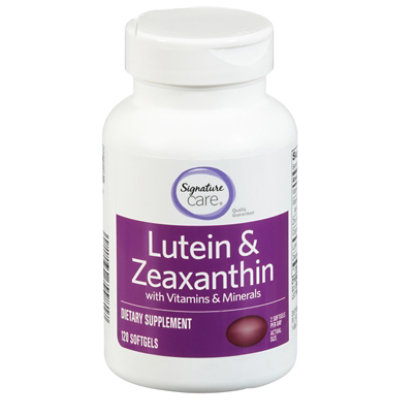 Signature Select/Care Lutein & Zeaxanthin With Vitamin & Minerals Dietary Supplement Softgel - 120 Count - Image 3