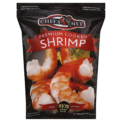 waterfront BISTRO Shrimp Cooked Tail On Frozen 61 To 70 Count - 32 Oz