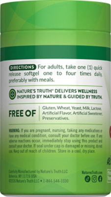 Nature's Truth Enhanced Absorption Co Q10 100 mg Plus Black Pepper Extract - 50 Count - Image 2