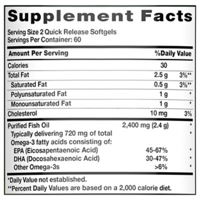 Nature's Truth Natural Lemon Flavor Fish Oil 1200 mg - 120 Count - Image 4