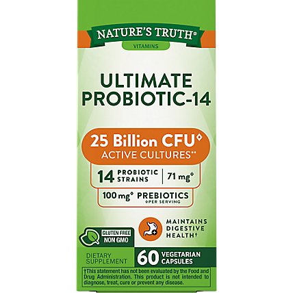 Nature's Truth Ultimate 25 Billion Probiotic - 60 Count - Image 1