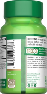 Nature's Truth Enhanced Absorption CoQ10 200 mg Plus Black Pepper Extract - 50 Count - Image 6