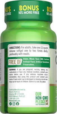 Nature's Truth Enhanced Absorption CoQ10 200 mg Plus Black Pepper Extract - 50 Count - Image 3