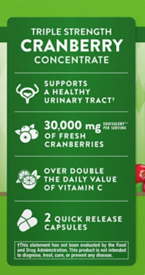 Nature's Truth Triple Strength Cranberry Concentrate 30000 mg plus Vitamin C - 90 Count - Image 6
