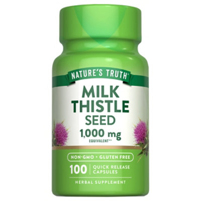 Nature's Truth Milk Thistle Seed Extract 1000 mg - 100 Count - Image 1