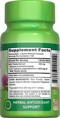 Nature's Truth Milk Thistle Seed Extract 1000 mg - 100 Count - Image 2