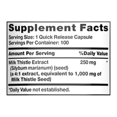 Nature's Truth Milk Thistle Seed Extract 1000 mg - 100 Count - Image 4