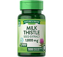 Nature's Truth Milk Thistle Seed Extract 1000 mg - 100 Count