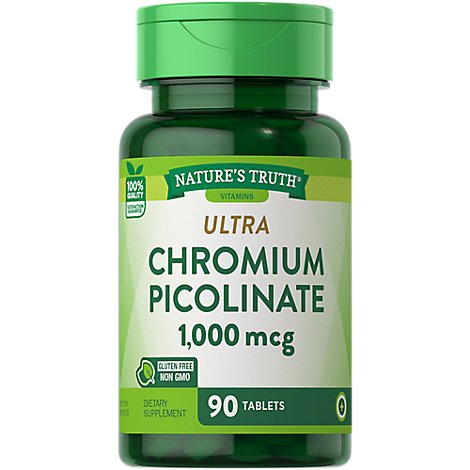 Nature's Truth Ultra Chromium Picolinate 1000 mcg - 90 Count