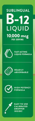 Nature's Truth Sublingual Vitamin B12 10000 mcg Liquid - 60 Count - Image 2
