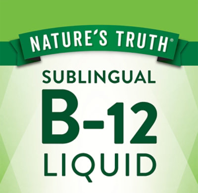 Nature's Truth Sublingual Vitamin B12 10000 mcg Liquid - 60 Count - Image 3