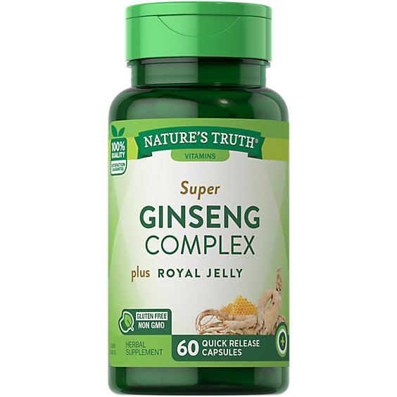 Nature's Truth Super Ginseng Complex Plus Royal Jelly - 60 Count
