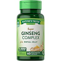 Nature's Truth Super Ginseng Complex Plus Royal Jelly - 60 Count - Image 1